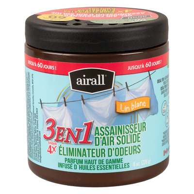 airall - Purificateur d'air solide, Lin blanc
