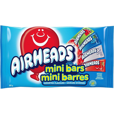Airheads - Mini barres - Saveurs diverses, 340g