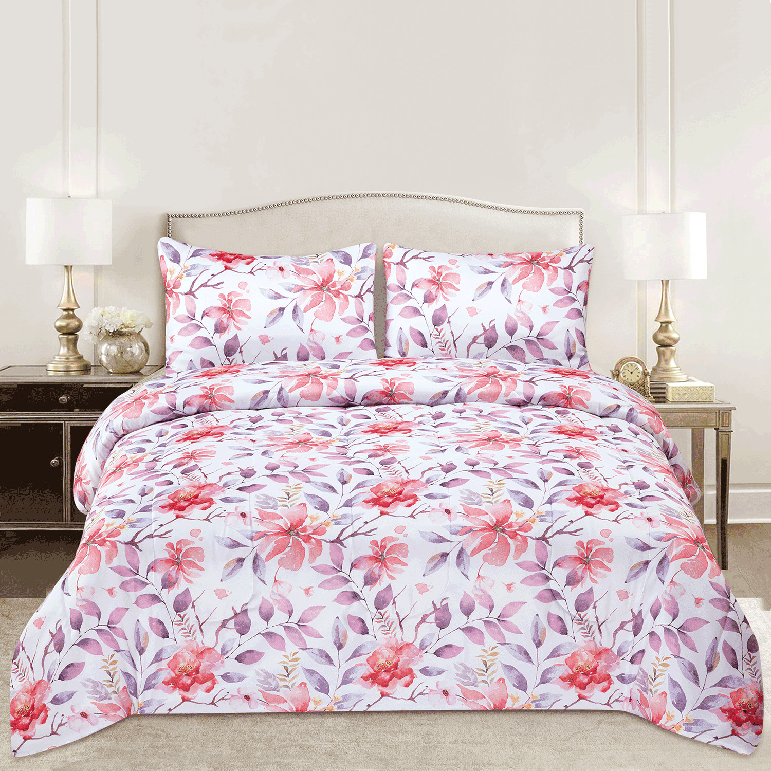 ALENA - Reversible comforter set, 3 pcs
