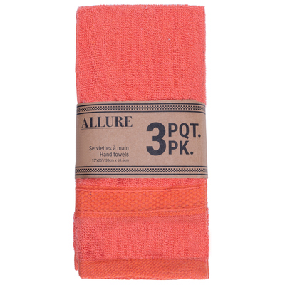 Allura - Hand towels, pk. of 3