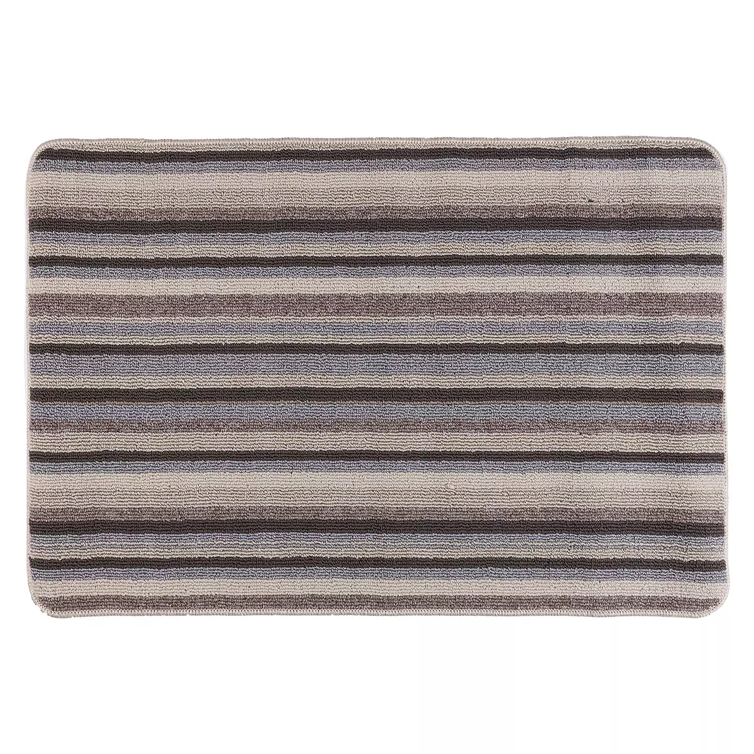 ALLURA - Striped mat, 3'x4', beige tones