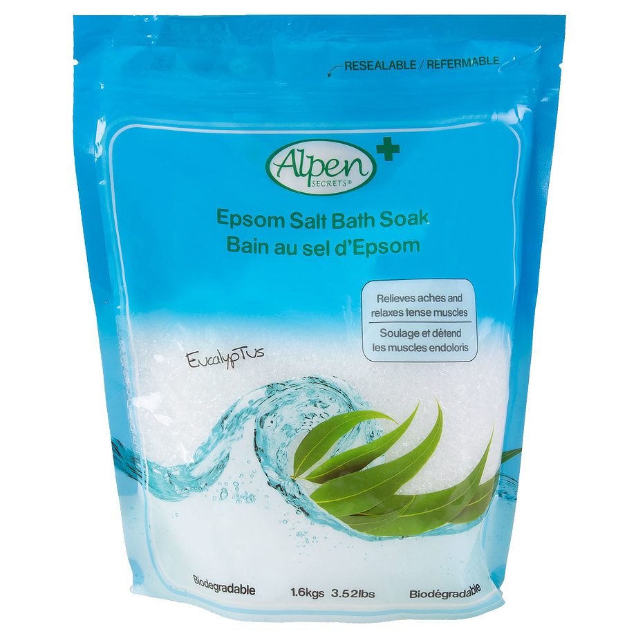 Alpen Secrets - Epsom salt bath soak, eucalyptus