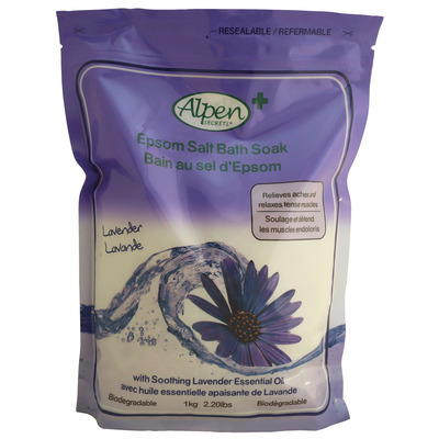 Alpen Secrets - Epsom salt bath soak, lavender