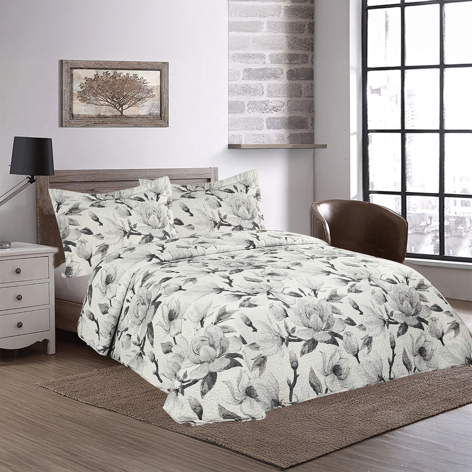AMANDA - Quilt set, Magnolia elegance