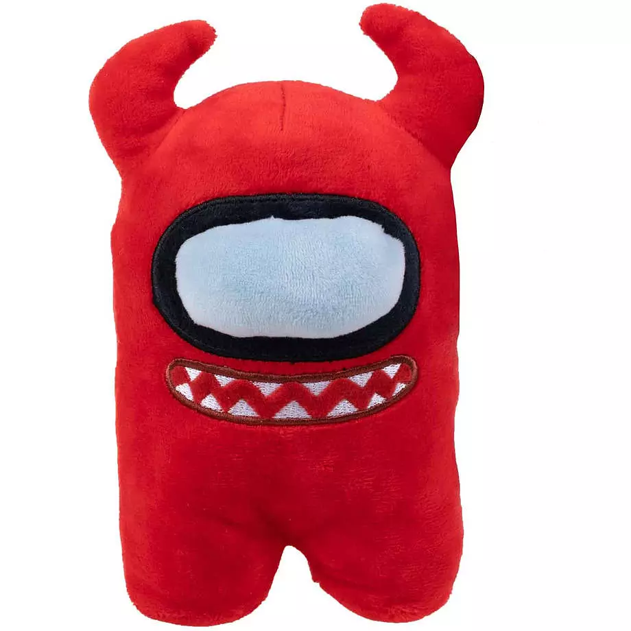 Among Us: Crewmate rouge avec des cornes, 6"