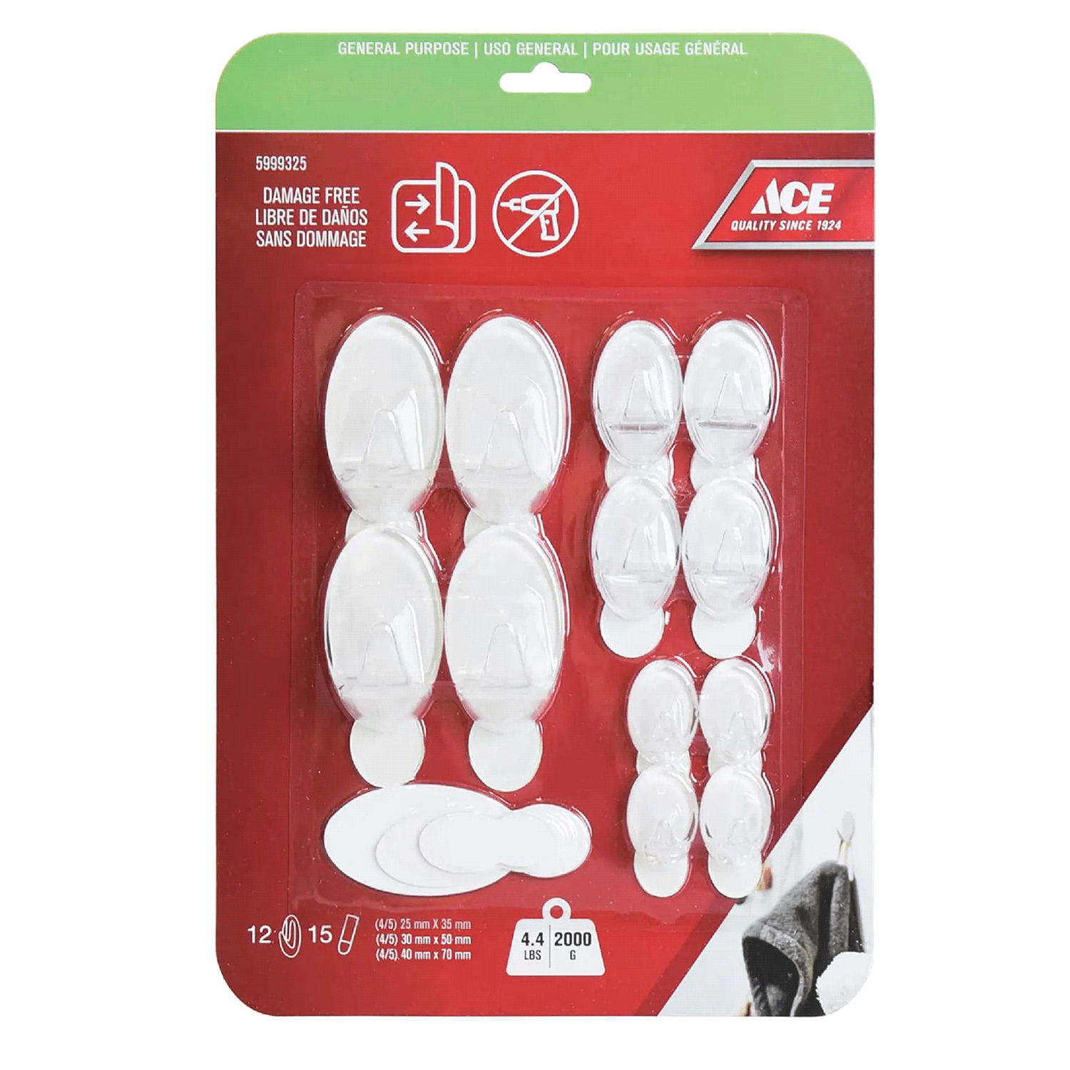 Asst. adhesive hooks