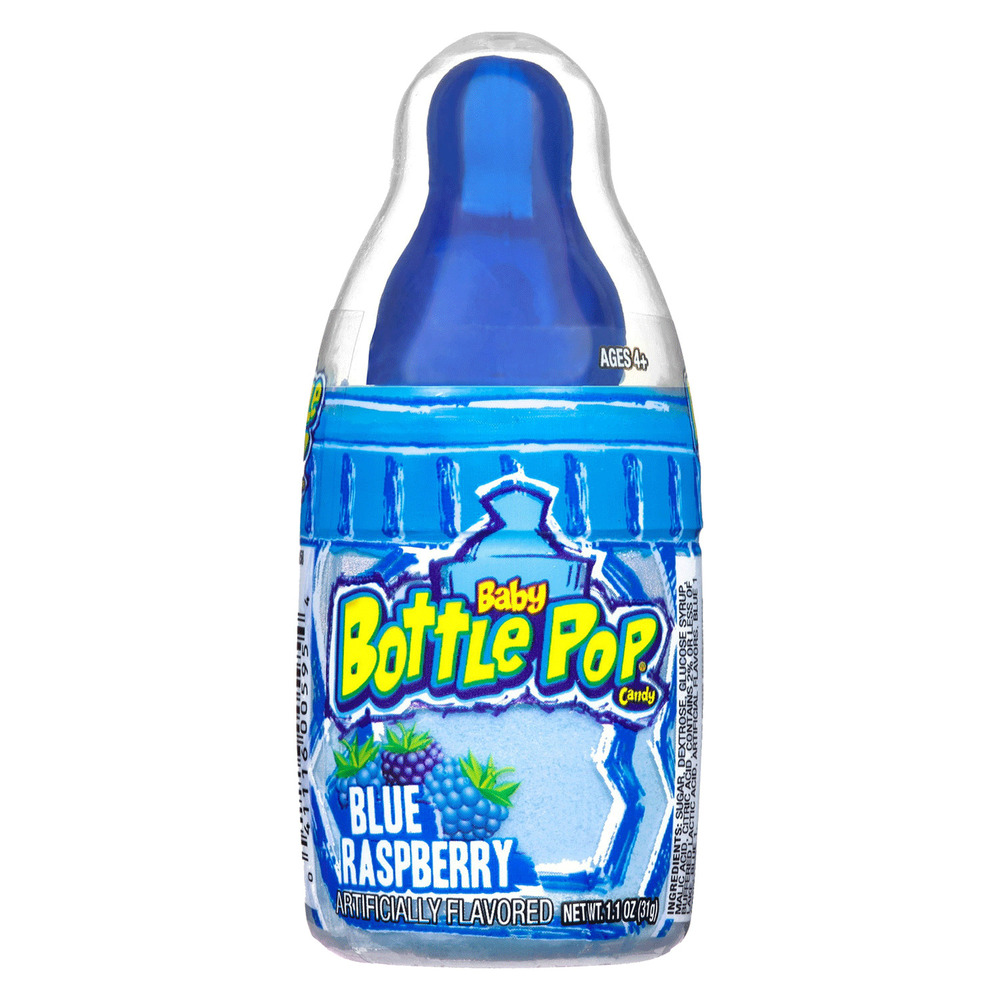 Baby Bottle Pop candy, 31g - Blue rasberry