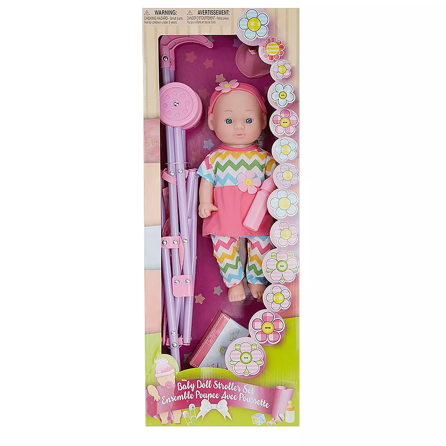 Baby doll stroller set
