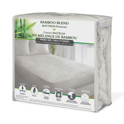 Bamboo blend mattress protector