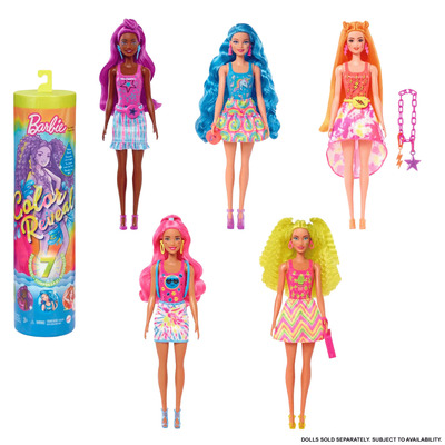 Barbie - Color Reveal, poupée avec 7 surprises