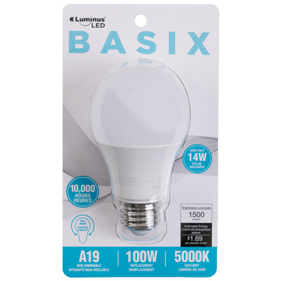 Basix - Ampoule DEL, 100W remplacement