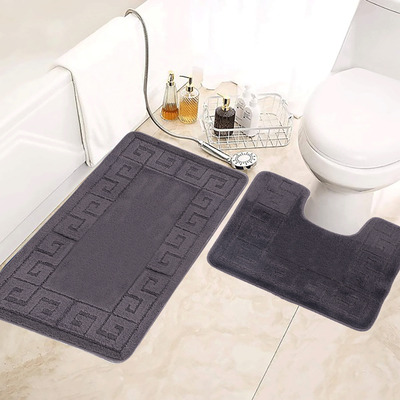 Bath mat set, Greek key pattern