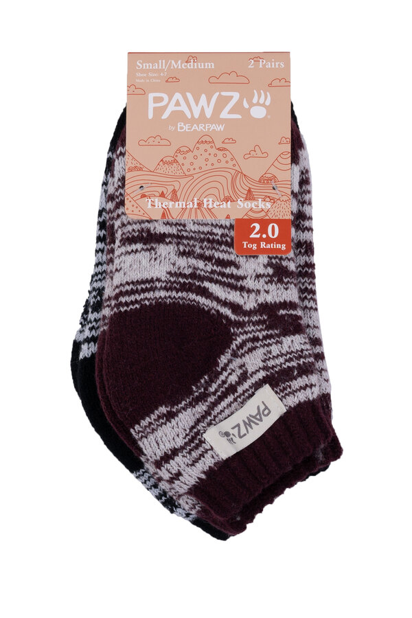 Bearpaw - Pawz - Socquettes thermiques doublées de polaire - 2 paires