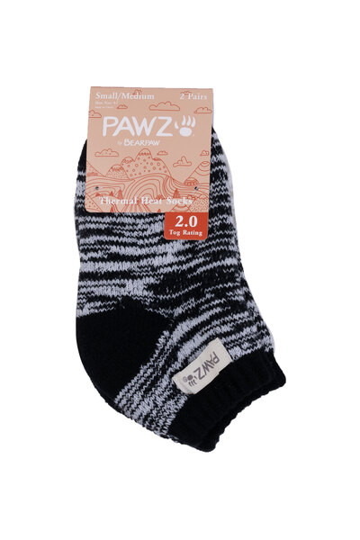 Bearpaw - Pawz - Thermal fleece-lined heat ankle socks - 2 pairs