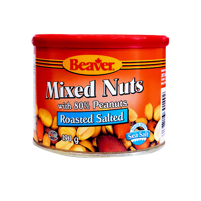 Beaver - Mixed roasted and salted nuts, 190g