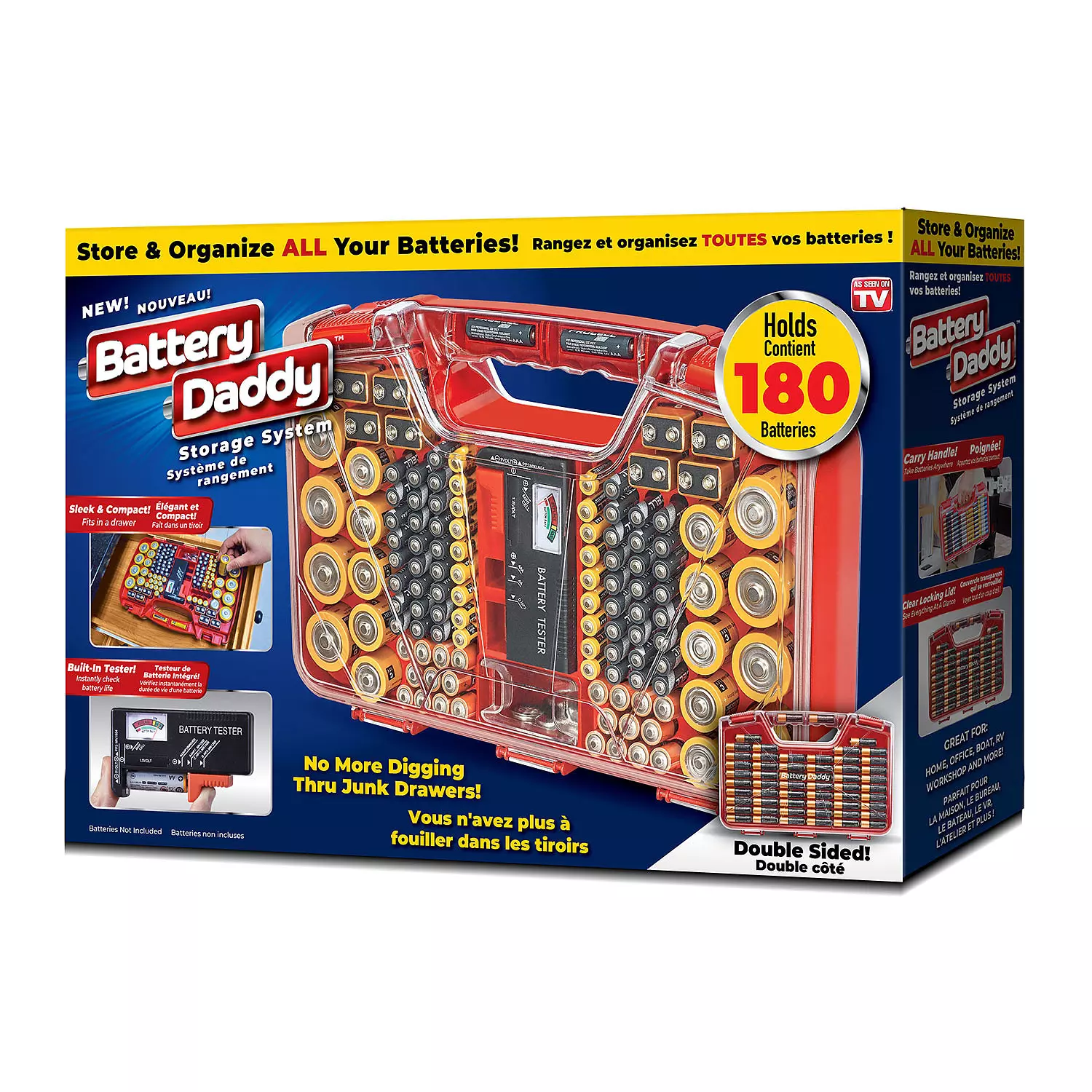 Bell+Howell - Battery Daddy, battery organizer case with battery tester