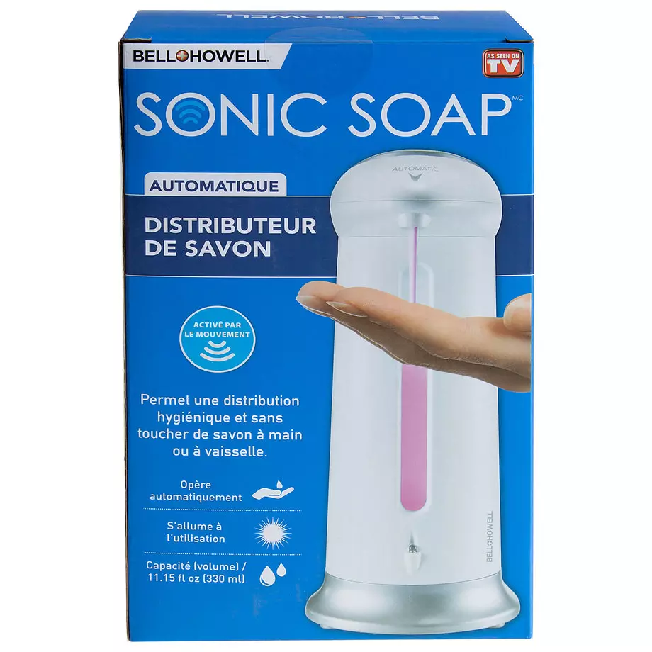 Bell+Howell - Distributeur de savon automatique Sonic Soap