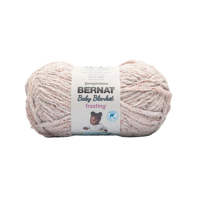 Bernat Baby Blanket Frosting - Fil, Rose confortable
