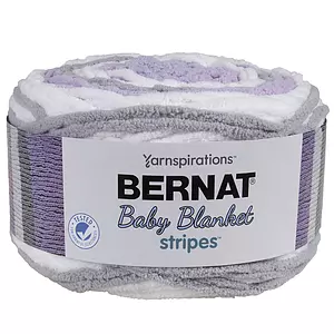 Bernat Baby Blanket Stripes - Fil, violettes