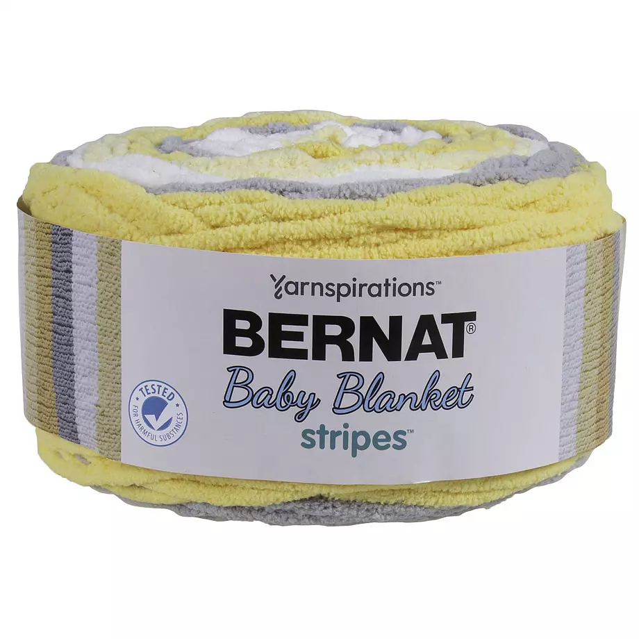 Bernat Baby Blanket Stripes - Yarn, sunshine