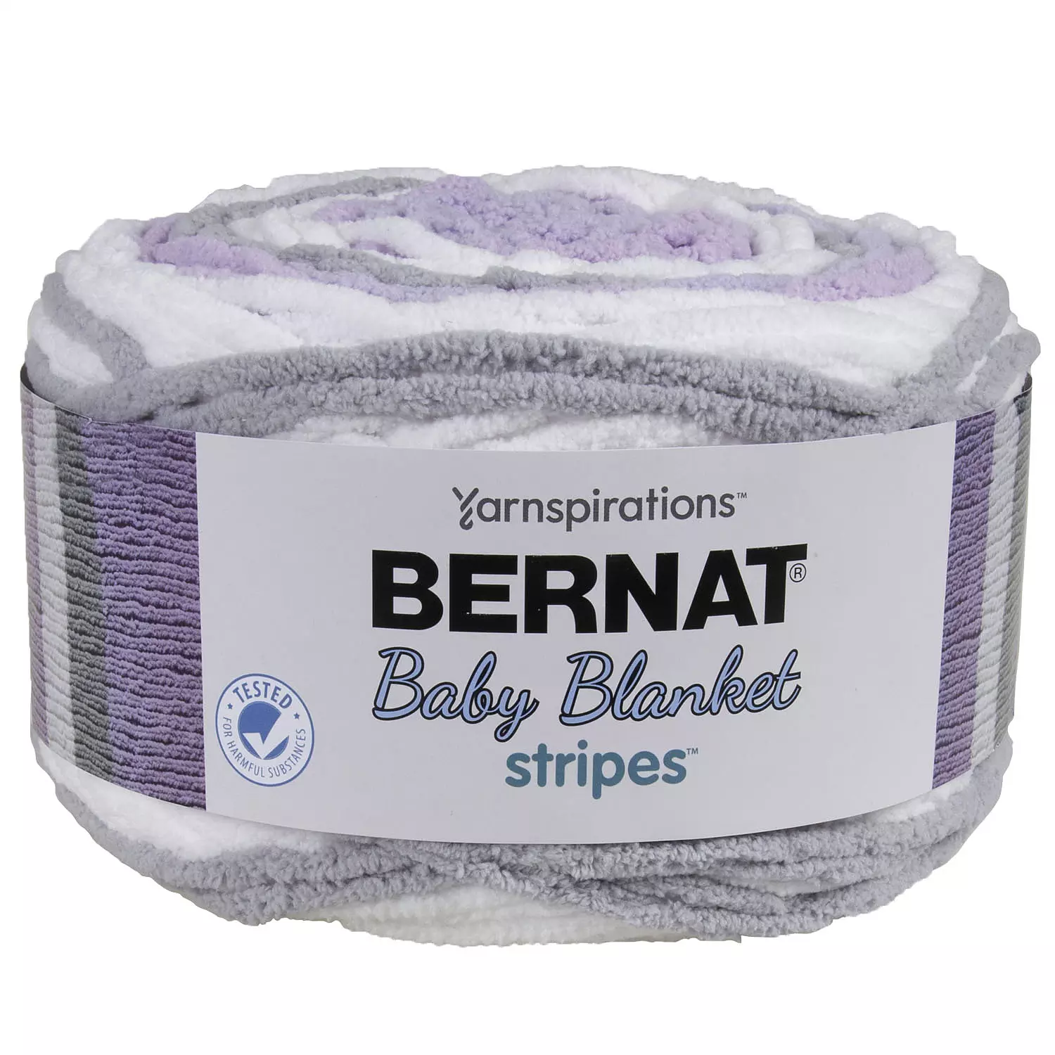 Bernat Baby Blanket Stripes - Yarn, Violets