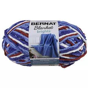 Bernat Blanket Brights - Fil, rouge, blanc et boum