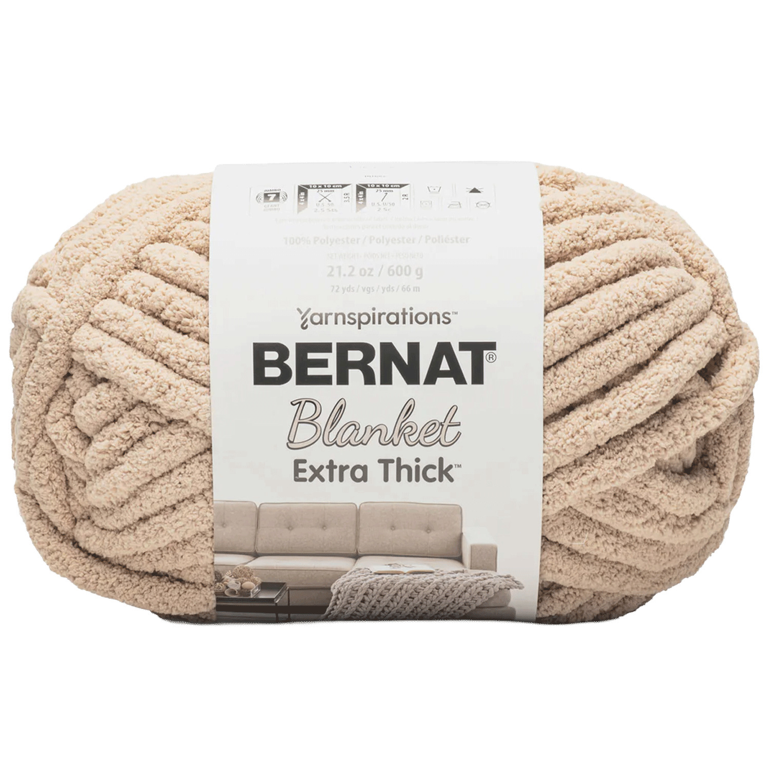 Bernat Blanket Extra Thick - Yarn, Bone