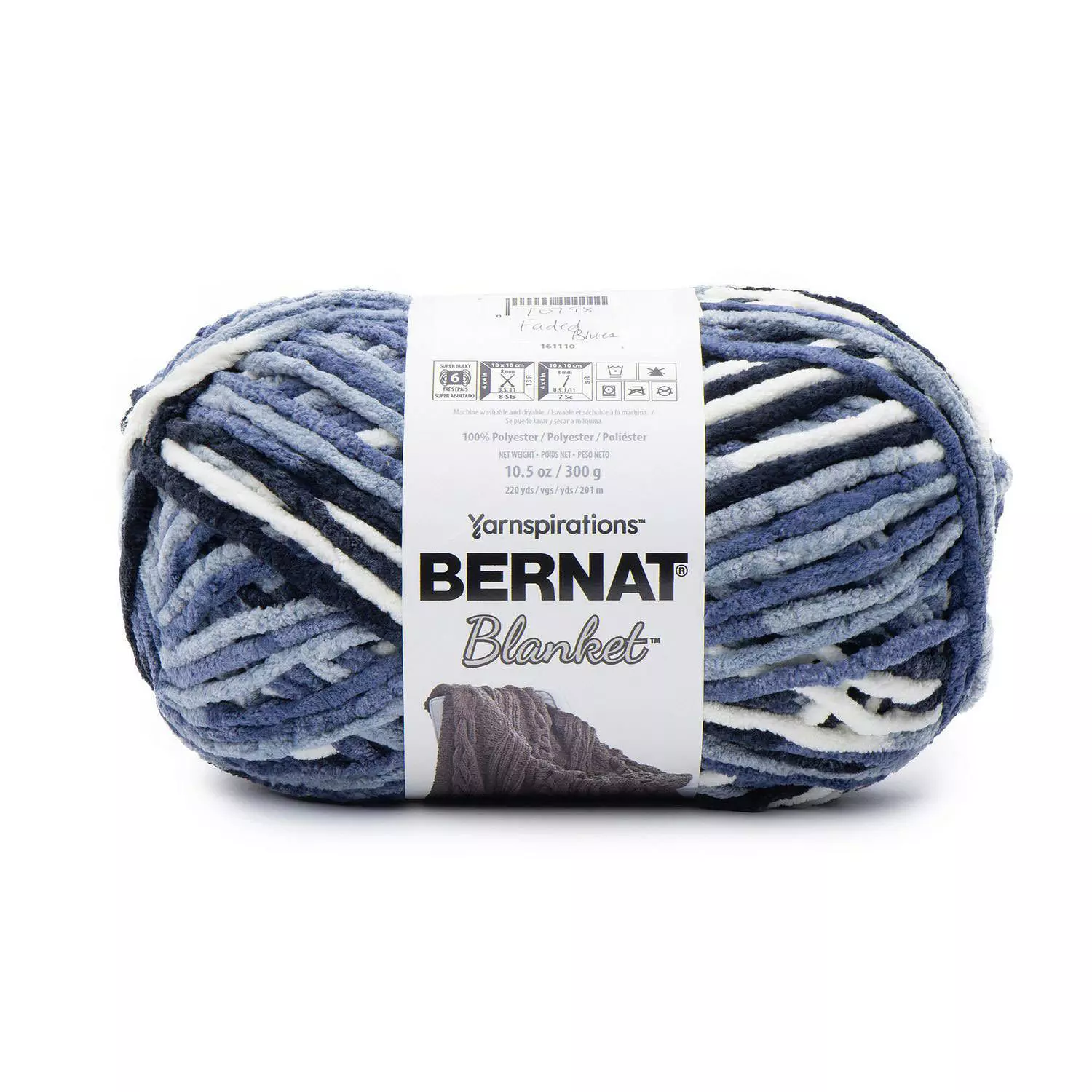 Bernat Blanket - Fil, bleus d&eacute;lav&eacute;s