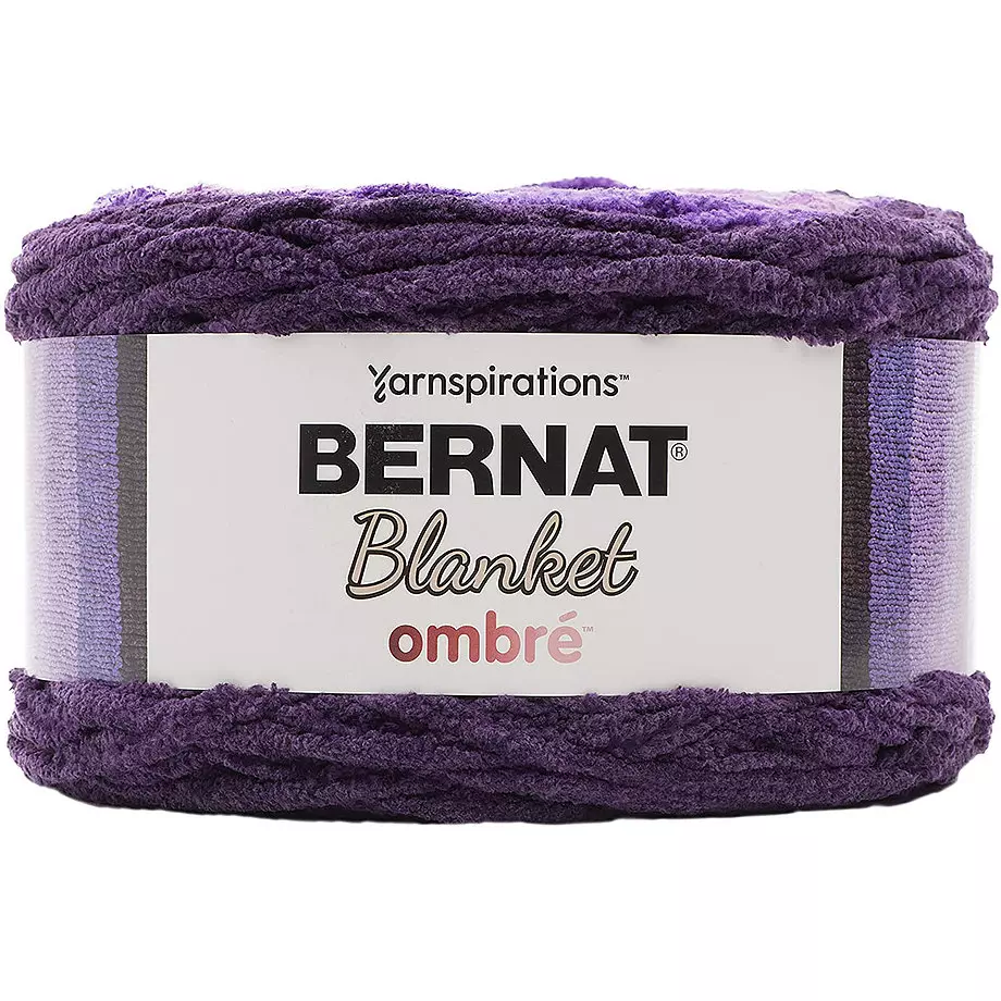 Bernat Blanket Ombré - Fil, aubergine