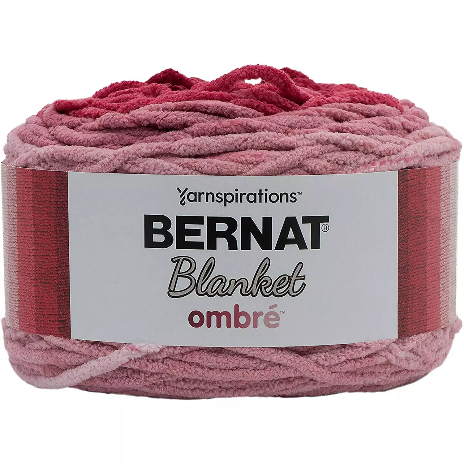 Bernat Blanket Ombré - Yarn, burgundy