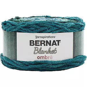 Bernat Blanket Ombré - Yarn, ocean teal