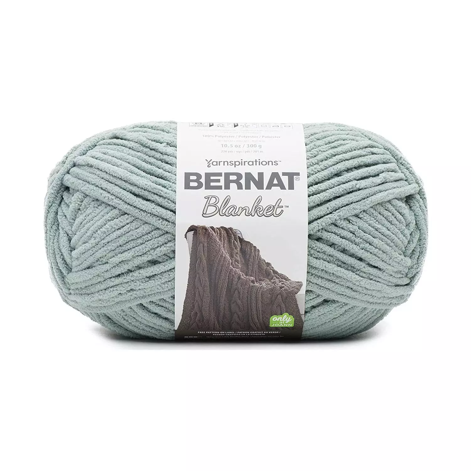Bernat Blanket - Yarn, smoky green