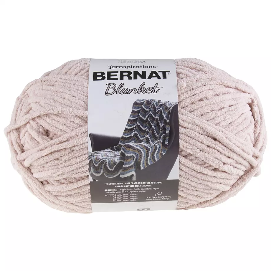 Bernat Blanket - Yarn, tan pink