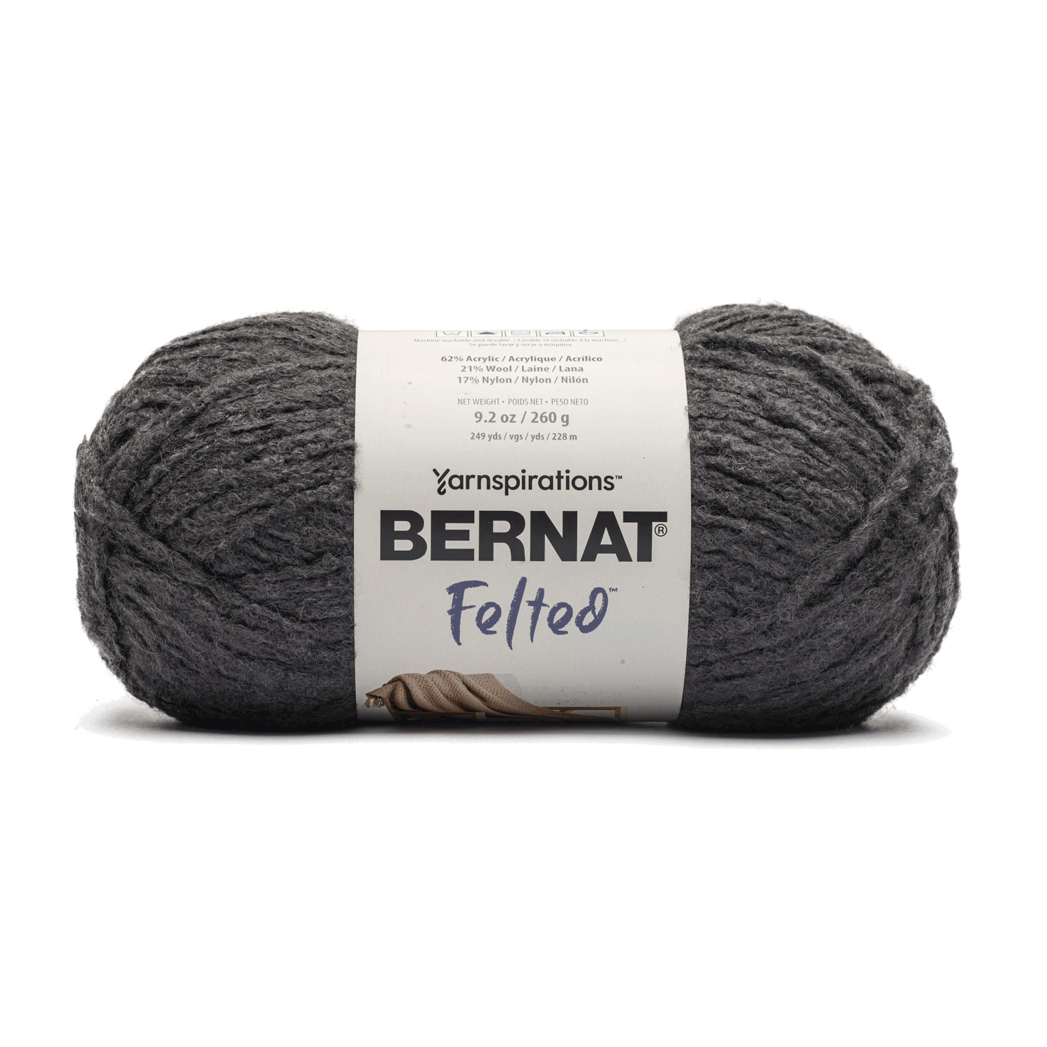 Bernat Felted - Yarn, Coal