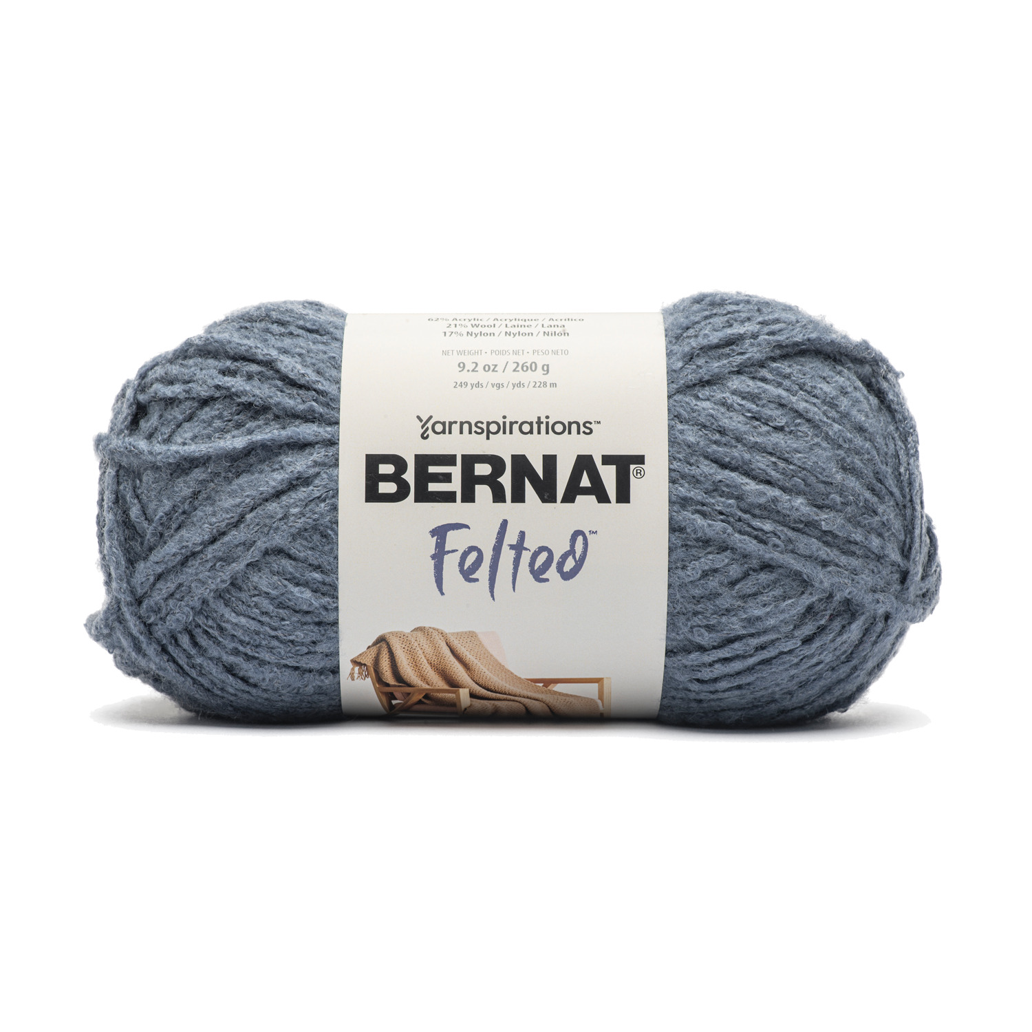 Bernat Felted - Yarn, Storm blue