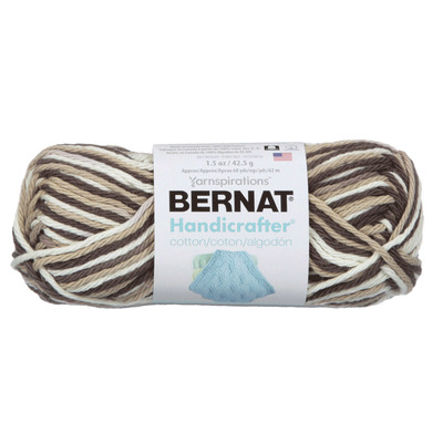 Bernat Handicrafter - Cotton yarn, Chocolate ombré