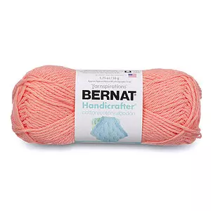 Bernat Handicrafter - Cotton yarn, coral rose