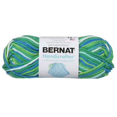 Bernat Handicrafter - Cotton yarn, Emerald enery ombré