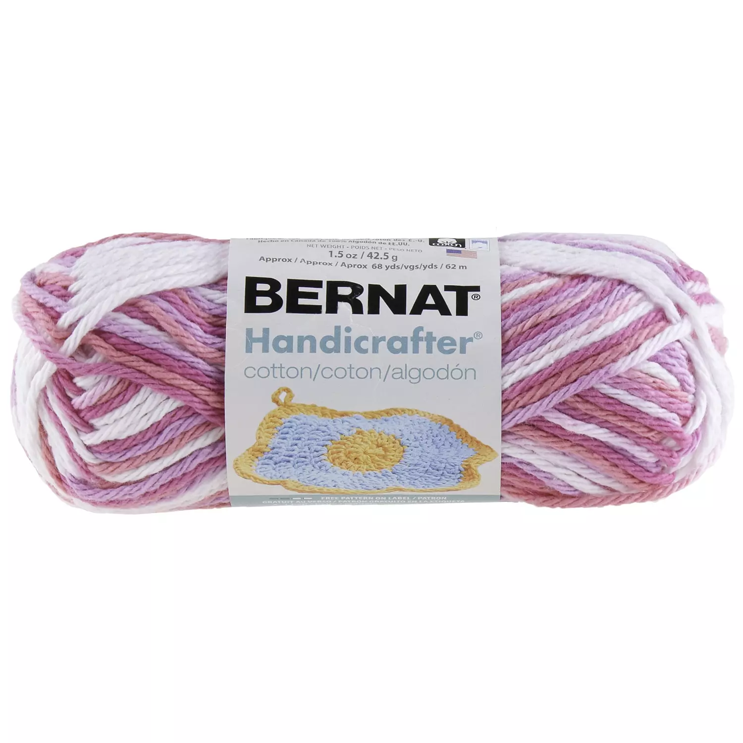Bernat Handicrafter - Cotton yarn, patio pinks