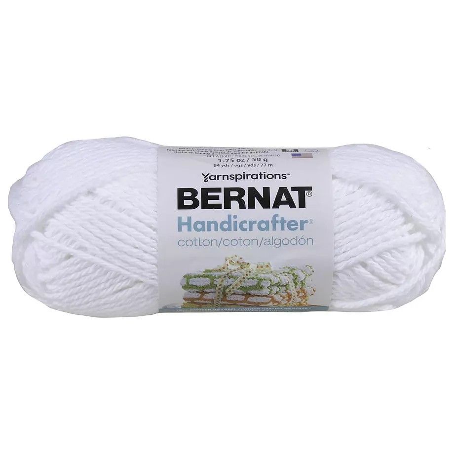 Bernat Handicrafter - Laine en coton, blanc