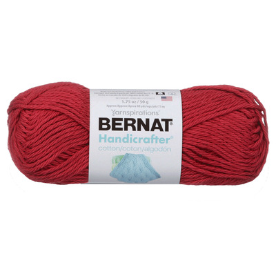 Bernat Handicrafter - Laine en coton, Rouge de campagne