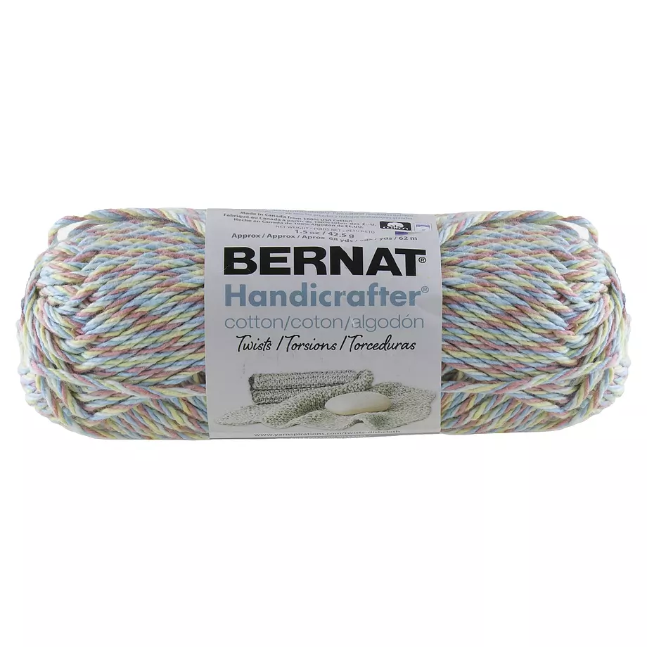 Bernat Handicrafter - Laine en coton, vermicelle de bonbons plus léger