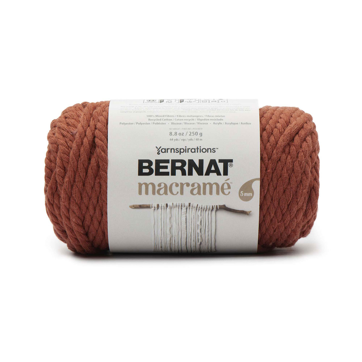 Bernat Macram&eacute; - Fil, orange br&ucirc;l&eacute;