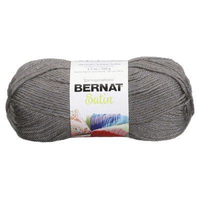 Bernat Satin - Yarn, Gray mist heather