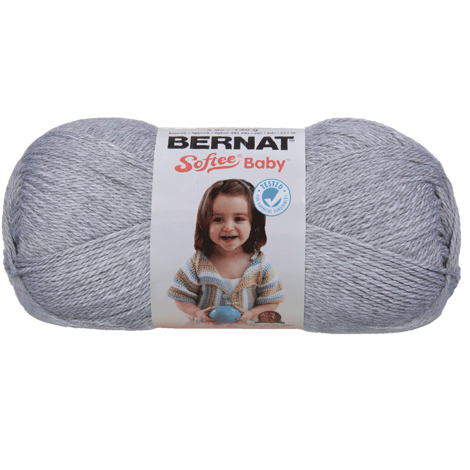 Bernat Softee Baby - Acrylic Baby Yarn, grey flannel yarn