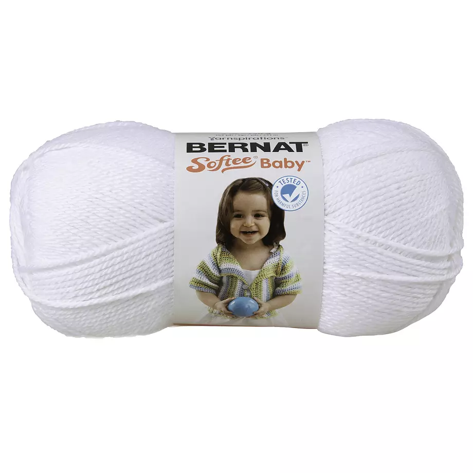 Bernat Softee Baby - Acrylic Baby Yarn, white