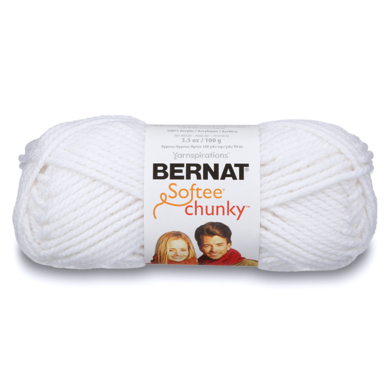 Bernat Softee Chunky - Fil, blanc