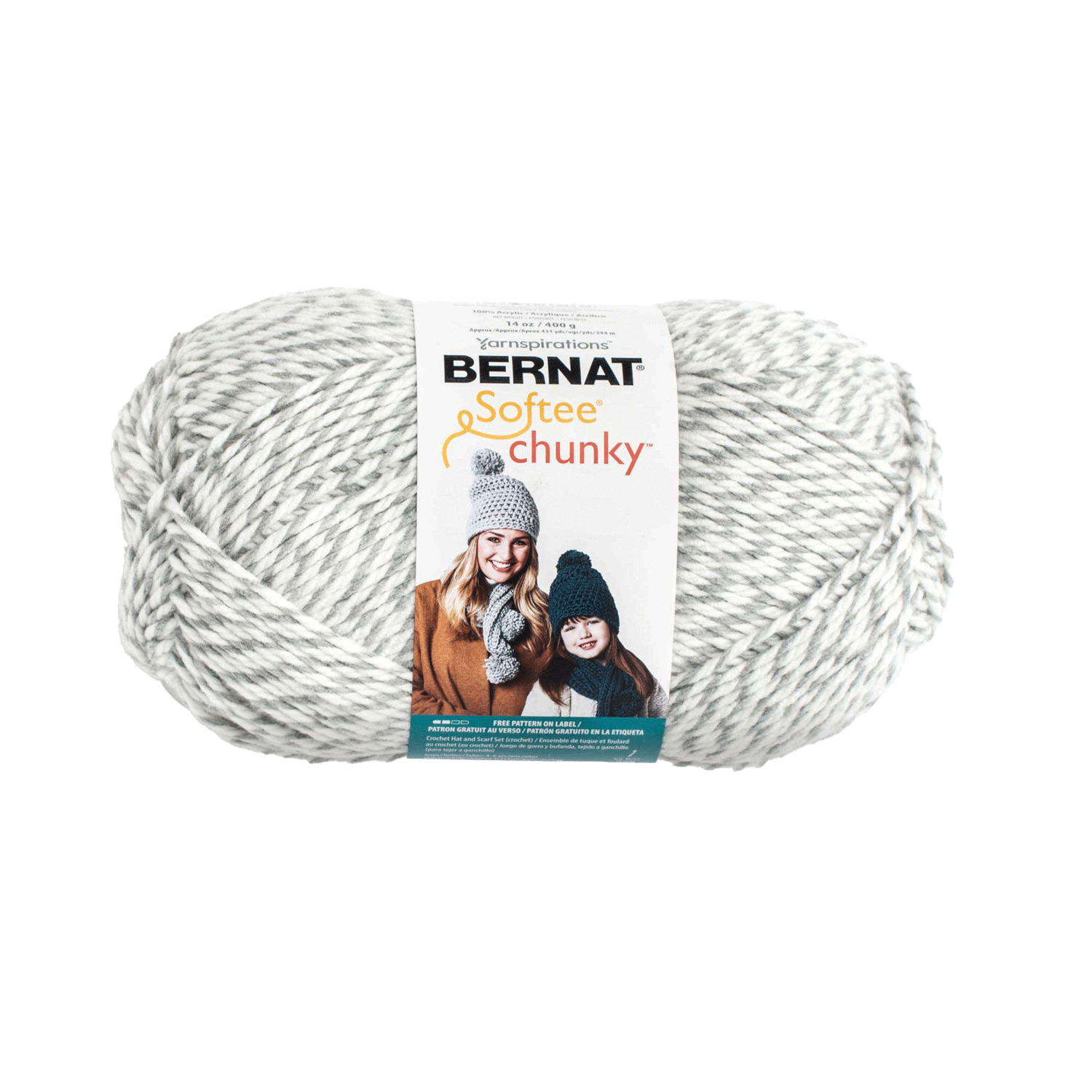 Bernat Softee Chunky - Fil, Chiffon gris