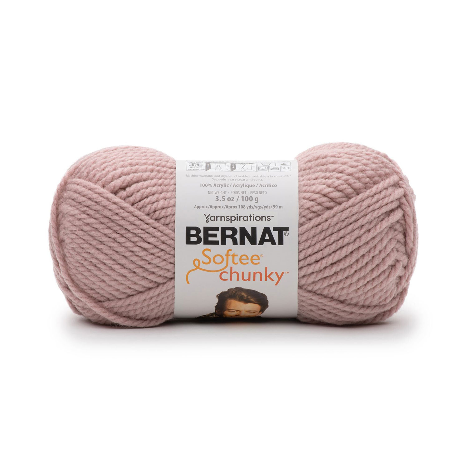 Bernat Softee Chunky - Fil, gris rose