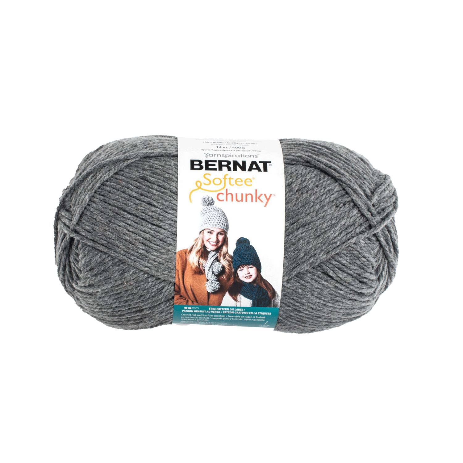 Bernat Softee Chunky - Fil, Gris v&eacute;ritable